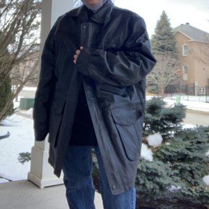 VINTAGE MEN'S 100% GENUINE LEATHER JACKET!